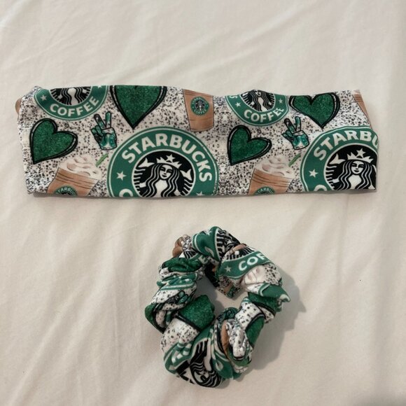 Starbucks Headband and Scrunchie - Picture 3 of 3